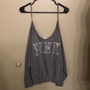 PINK Gray Sweatshirt